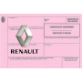 Certificat de conformité SPECIAL MODIFICATION pour voiture RENAULT RENAULT - 1